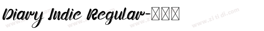 Diary Indie Regular字体转换